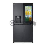 LG French Door Refrigerator with Dispenser & InstaView in Essence Black REF24FFCAB-X