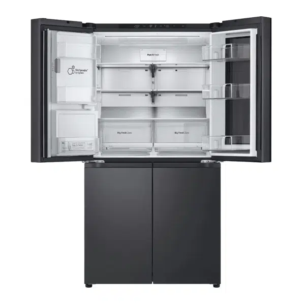 LG French Door Refrigerator with Dispenser & InstaView in Essence Black REF24FFCAB-X