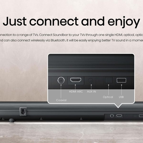 Hisense HS212 120W Soundbar + Subwoofer 2.1 Channel Audio