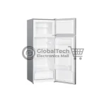 Hisense REF172DR 124L inverter refrigerator with no frost, LED light, and double doors in silver