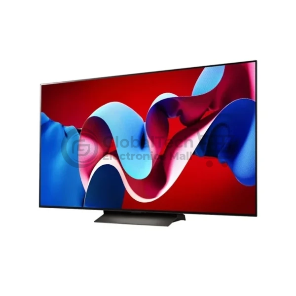 Front view of LG 77 Inch OLED Evo 4K Smart TV Model 77C46LA with AI Magic Remote