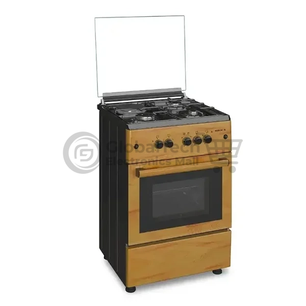 Maxi 60x60 Cooker – 3 Gas+1 Electric Burners,Wood