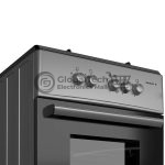 Maxi 4-Burner Gas Cooker 60x60cm – Black & Grey (Basic)