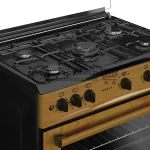 Maxi 60x90 cm Gas Cooker with 5 Burners – Wood