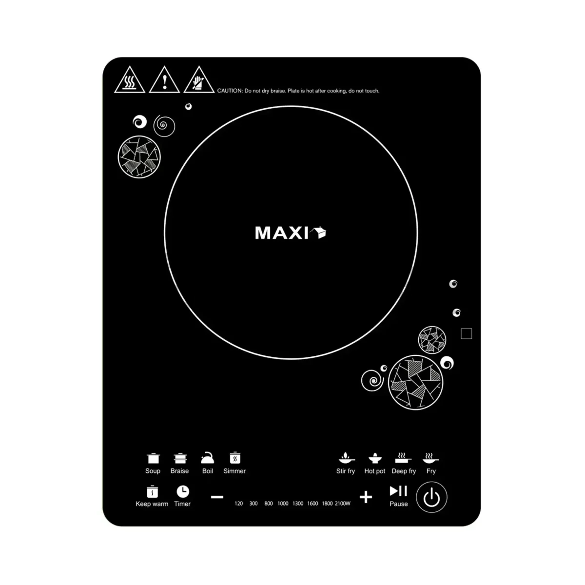 Maxi 2100W Induction Cooker with LED Display (RTS2057)