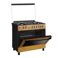Maxi 60x90 Cooker – 4+2 Burners, Wood (TR)