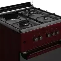 Maxi 60x60 cm Gas Cooker – 3+1 Burners, Red