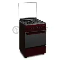 Maxi 60x60 cm Gas Cooker – 3+1 Burners, Red