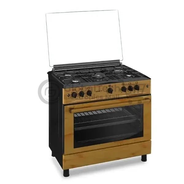 Maxi 60x90 cm Gas Cooker with 5 Burners – Wood