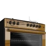 Maxi 6-Burner Gas Cooker 60x90, Wood Style Finish