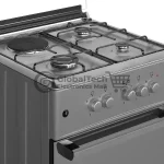 Maxi 60x60 Gas Cooker (3 Gas+1 Electric) – Inox