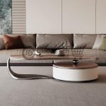Rustic Vintage Walnut Coffee Table for Living Spaces