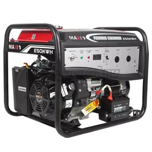 Maxi 6.25kVA 5kW Eco Generator with Key & Wheels E50KWH