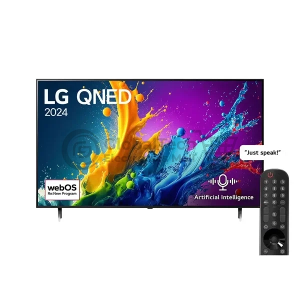 LG QNED80 86-Inch 4K Smart TV with AI Remote