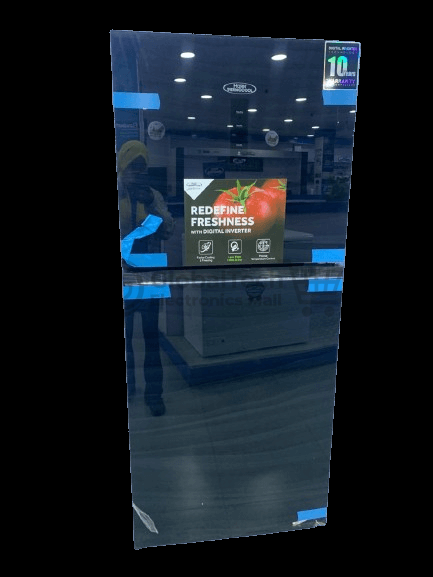 Haier Thermocool 385L Double-Door Fridge – Black