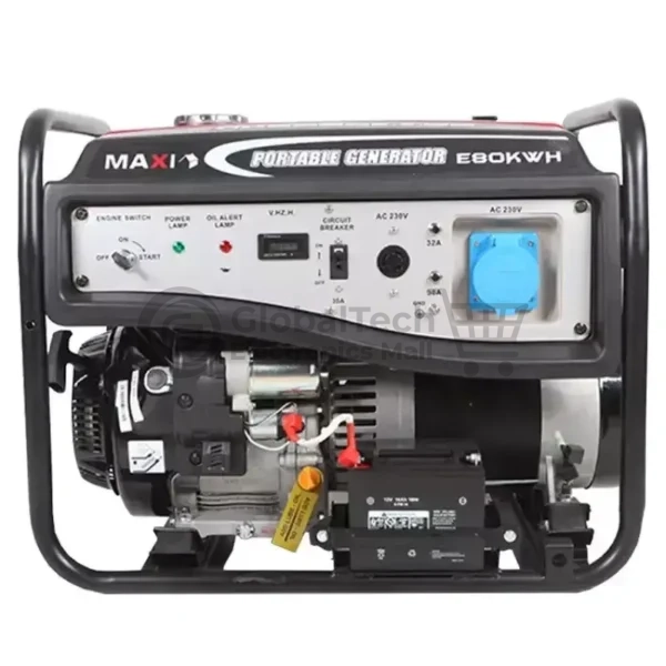 Maxi Generator 10kVA 8.0kW with Key & Wheels (E80KWH)