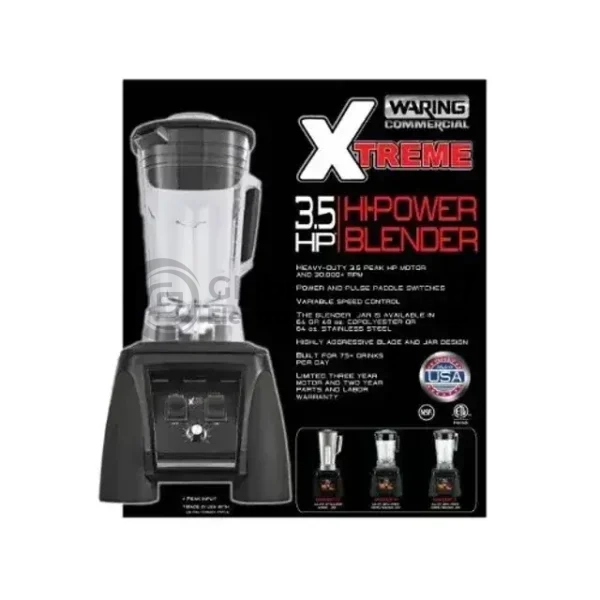 WARING XTREME Commercial Blender – 3.5 HP High-Power Motor