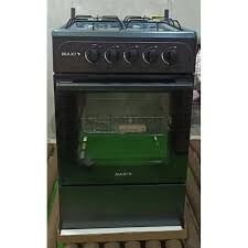 MAXI ST50MG4G011 50x50cm 4-Burner Gas Cooker – Black