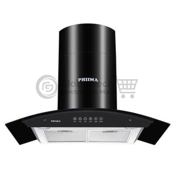 PHIIMA 90cm Kitchen Range Hood – Ductless Heat Extractor with Charcoal Filter