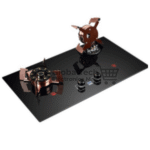Phiima 2-Burner Built-In Gas Hob 75x43cm Tempered Glass Black