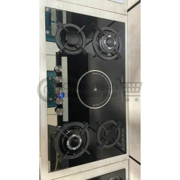 PHIIMA PH-9215CE 4-Burner Gas + 1 Hotplate Inbuilt Gas Cooker