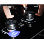 Phiima 2-Burner Built-In Gas Hob 75x43cm Tempered Glass Black