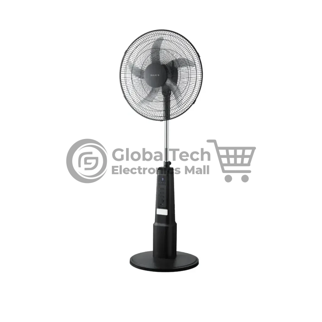 Maxi 18-Inch Rechargeable Standing Fan – Black