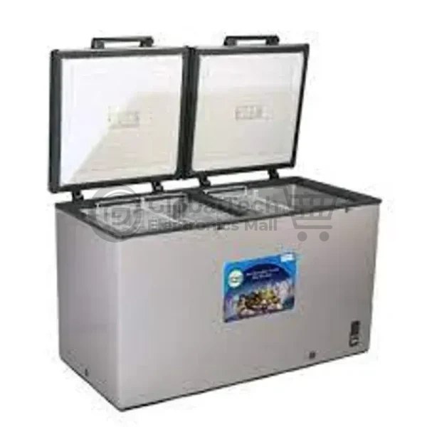 Snowsea 390L Double-Door Glass Chest Freezer – BD-600